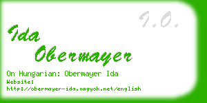 ida obermayer business card